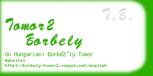 tomor2 borbely business card